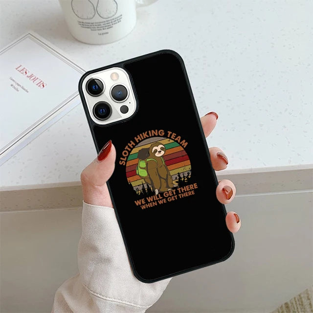 Sloth Hiking Team Phone Case For iPhone
