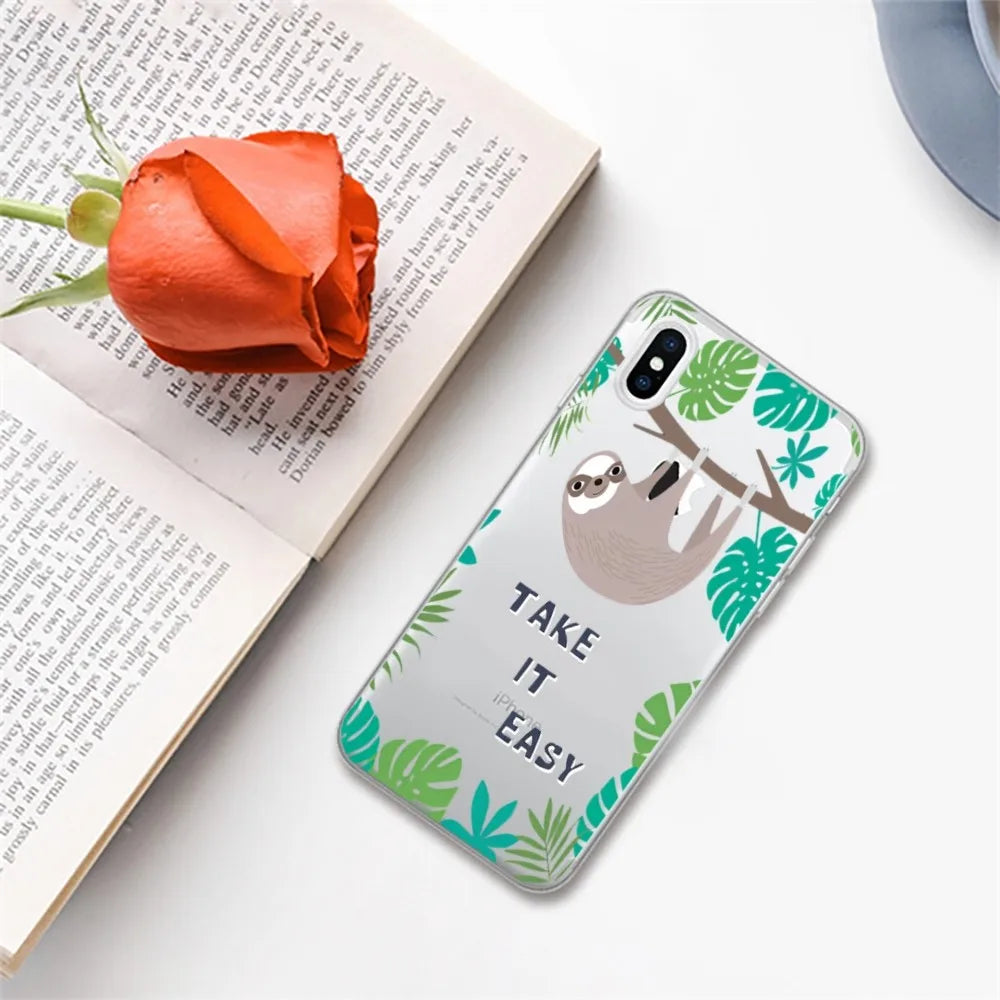 Take It Easy Sloth iPhone Case
