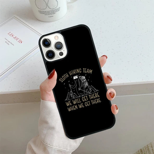 Sloth Hiking Team Phone Case For iPhone