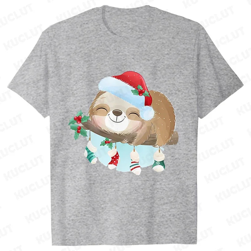 Sloth Festive T-Shirt