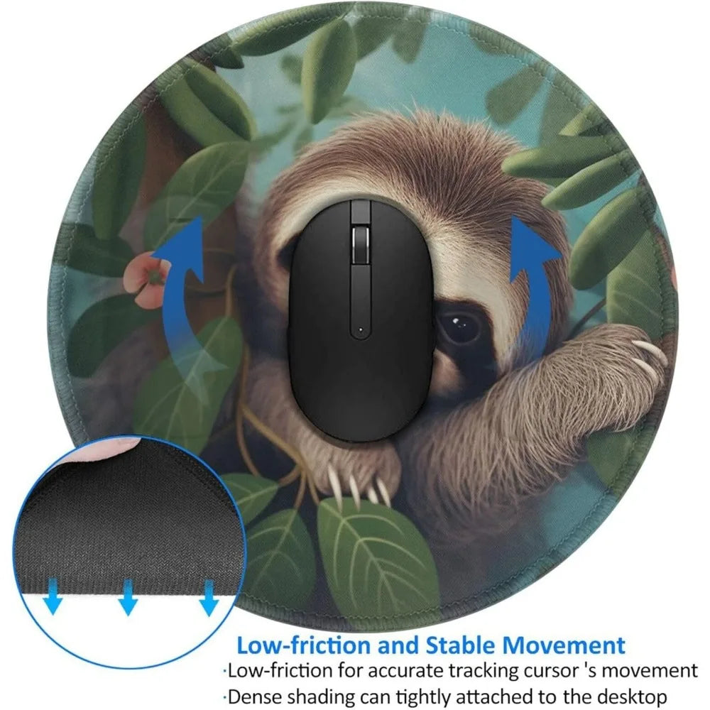 8 Inch Cute Sloth Mousepad