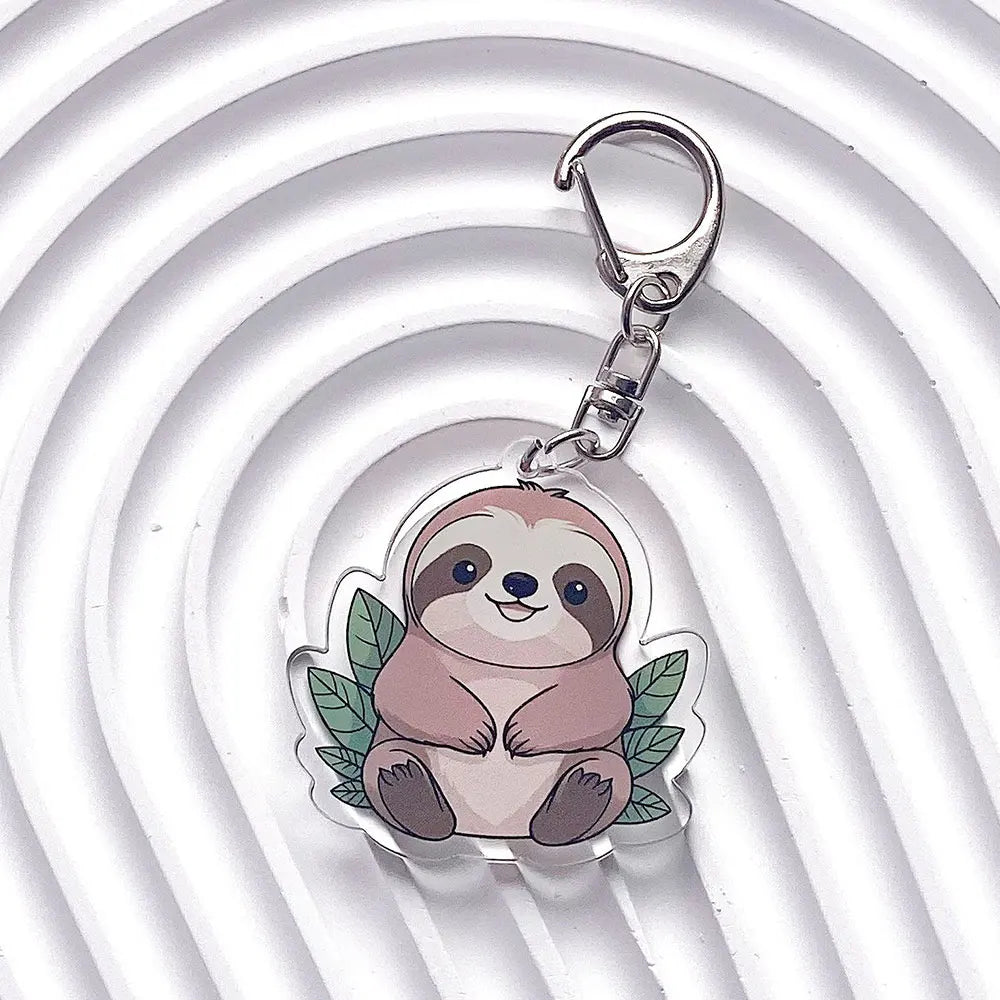 Sloth Acrylic Keychains