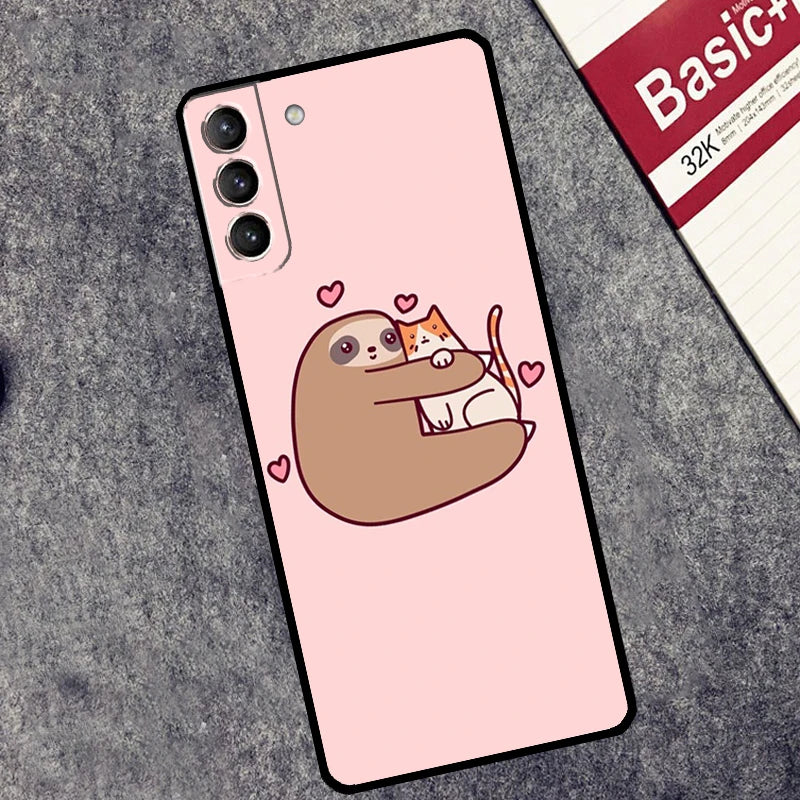 Sloth & Cat Samsung Phone Case