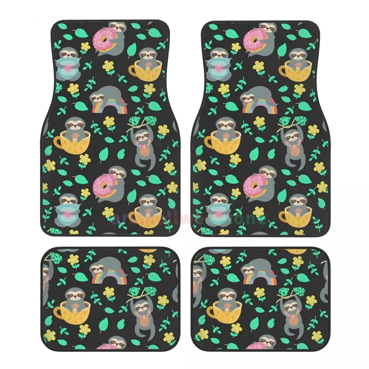 Sloth 4 Piece Car Floor Mats