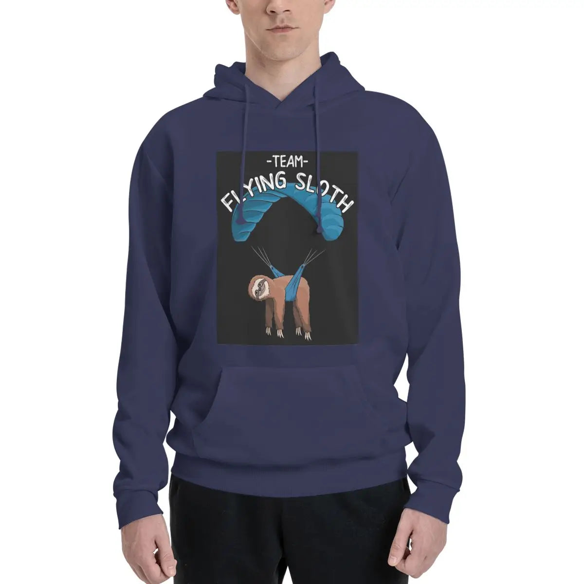 Paragliding Flying Sloth Hoodie