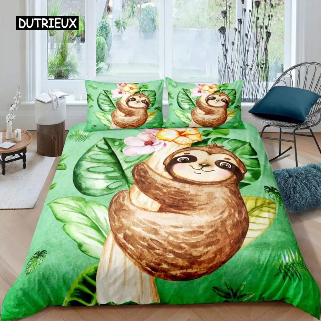 Sloth Duvet Cover Set