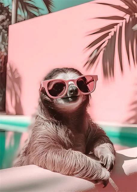 Sloth with Sunglass Posters