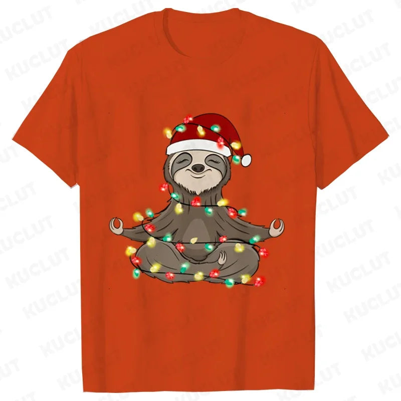 Sloth Festive T-Shirt