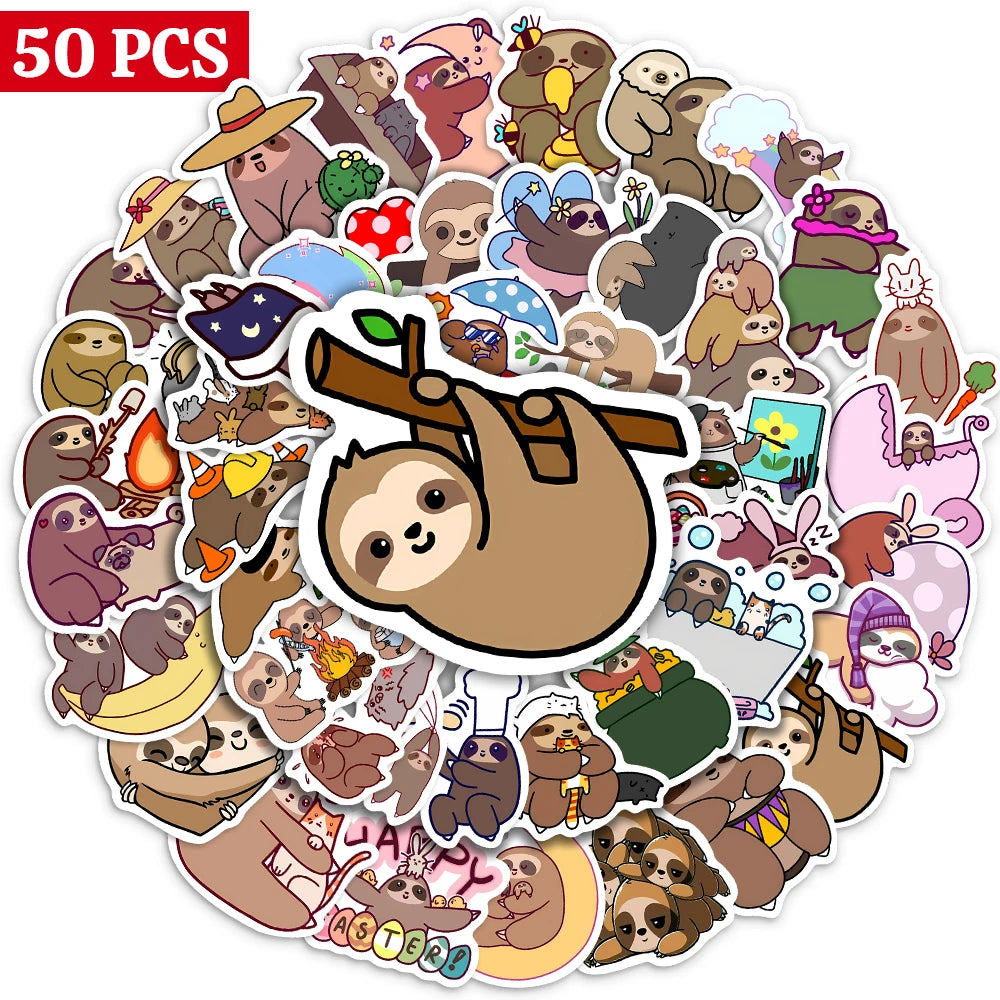 Cute Sloth Stickers