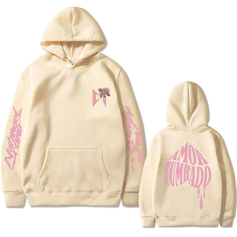 Singer Natanael Cano Amor Tumbado Sloth Print Hoodie