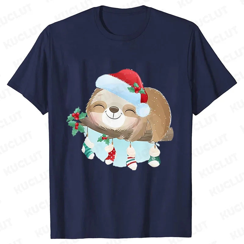 Sloth Festive T-Shirt