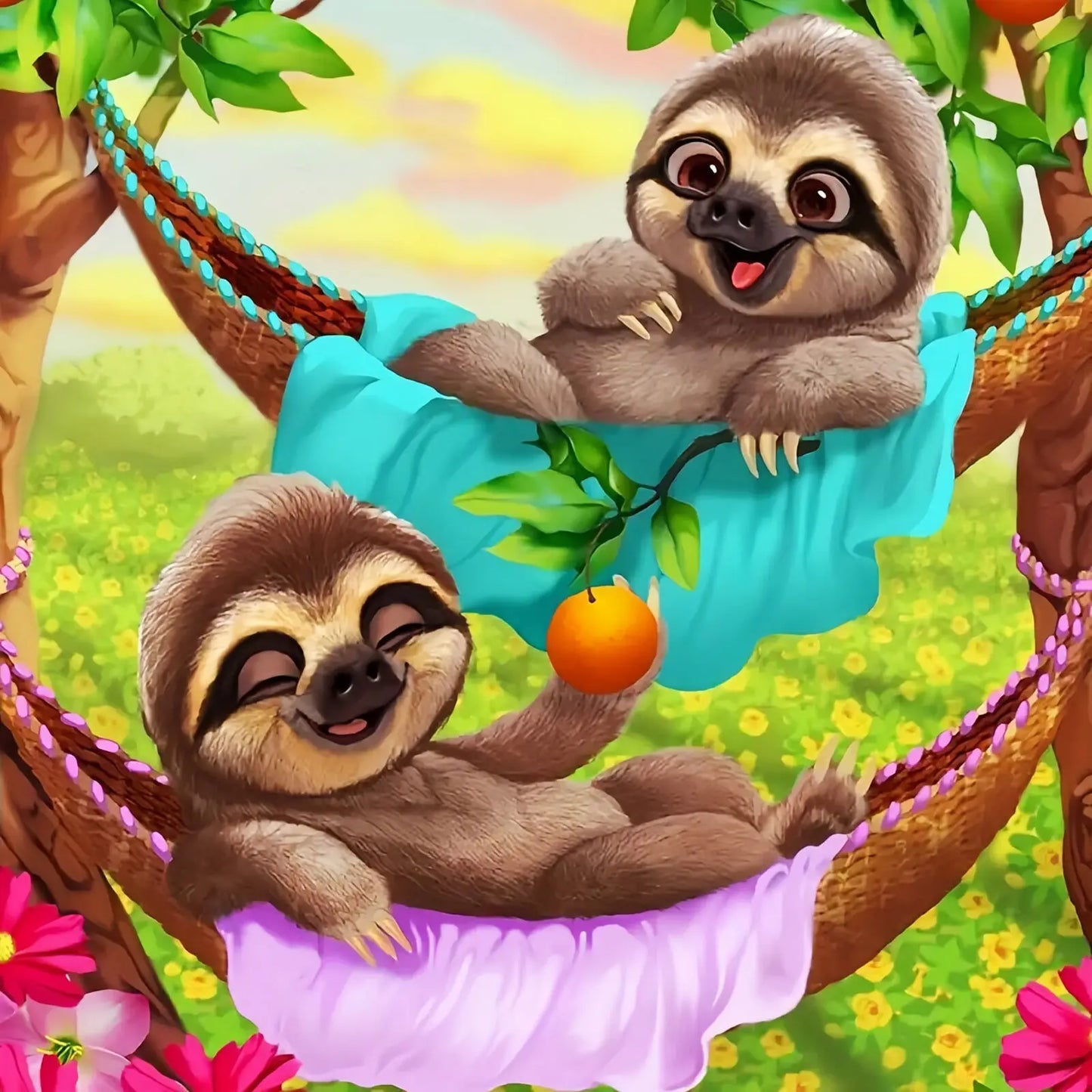 Adorable Sloth Diamond Art Kits