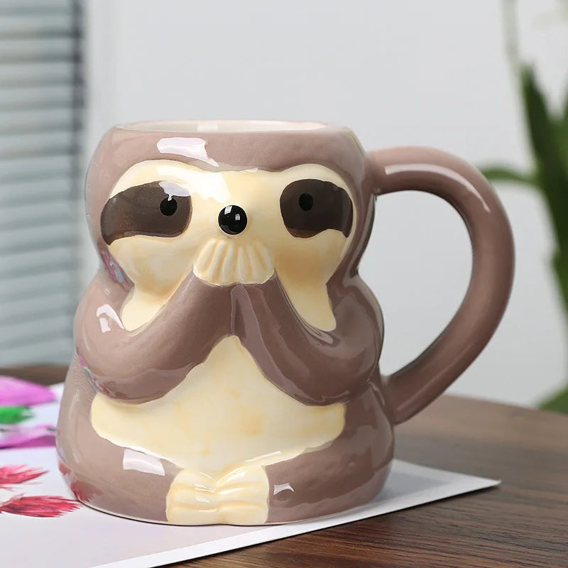Sloth Shaped Ceramic Mug