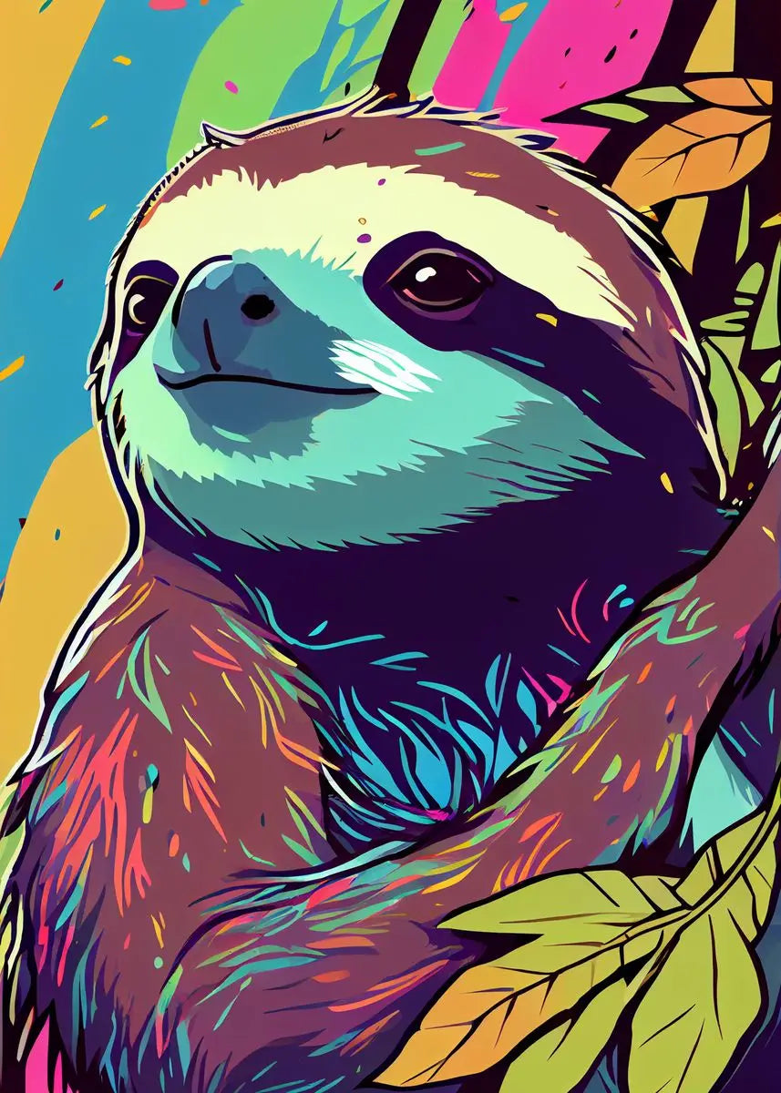 Sloth Artwork Poster