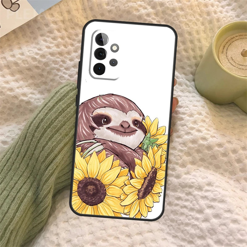 Sloth & Sunflowers Samsung Phone Case