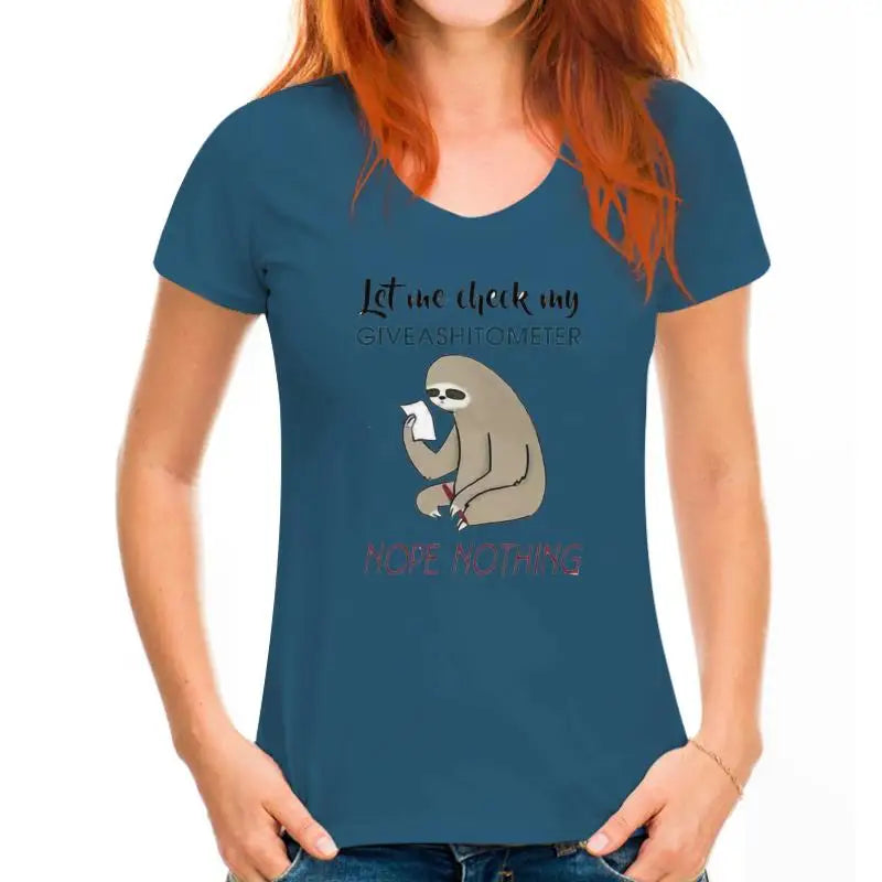 Let Me Check Sloth T-Shirt