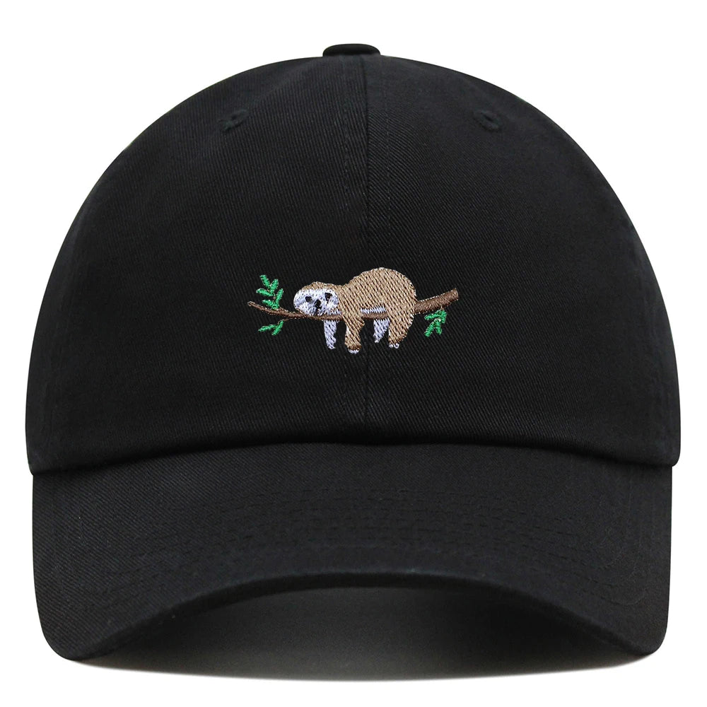 Sloth On A Branch Baseball Cap