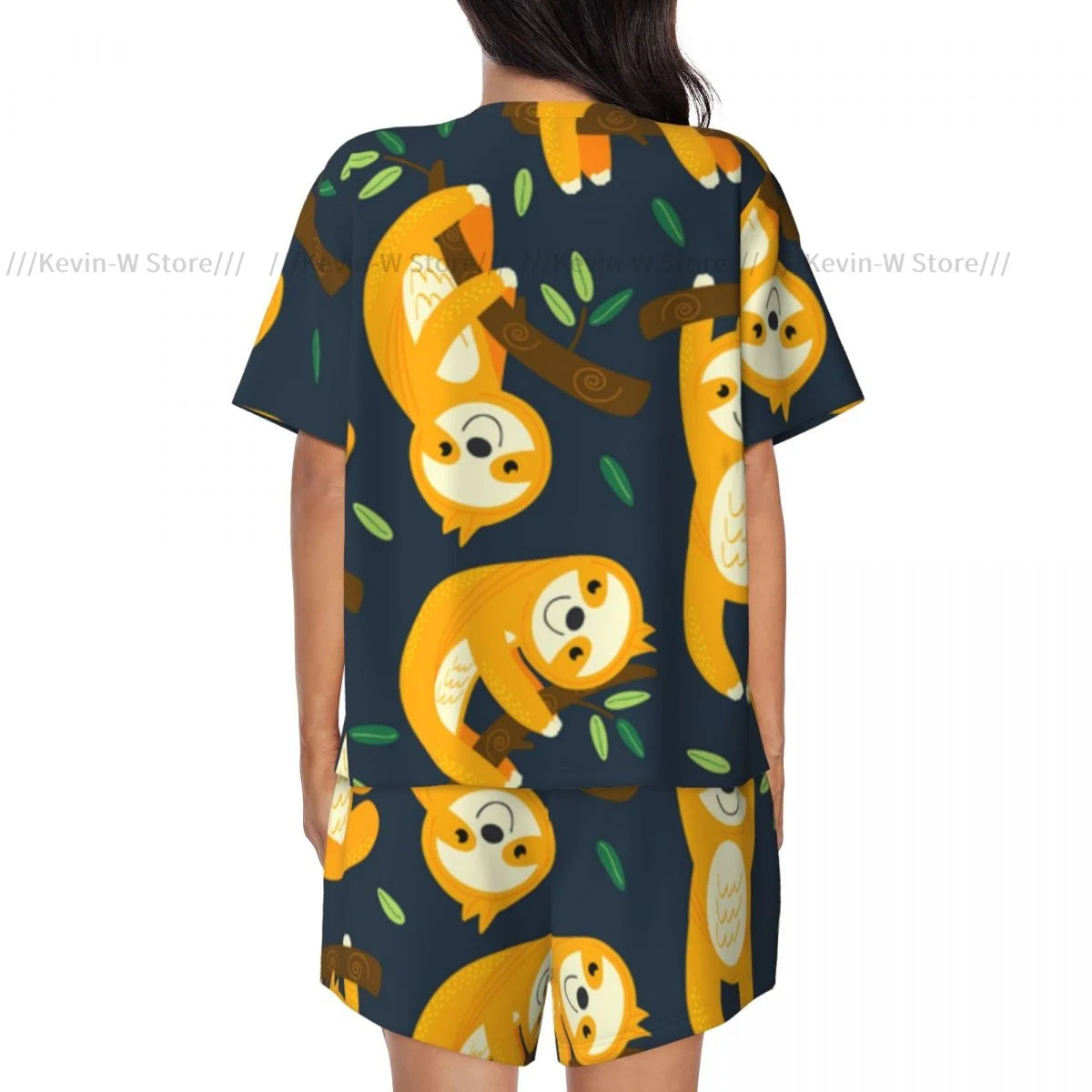 Women Pajamas Set Short Sleeve Set