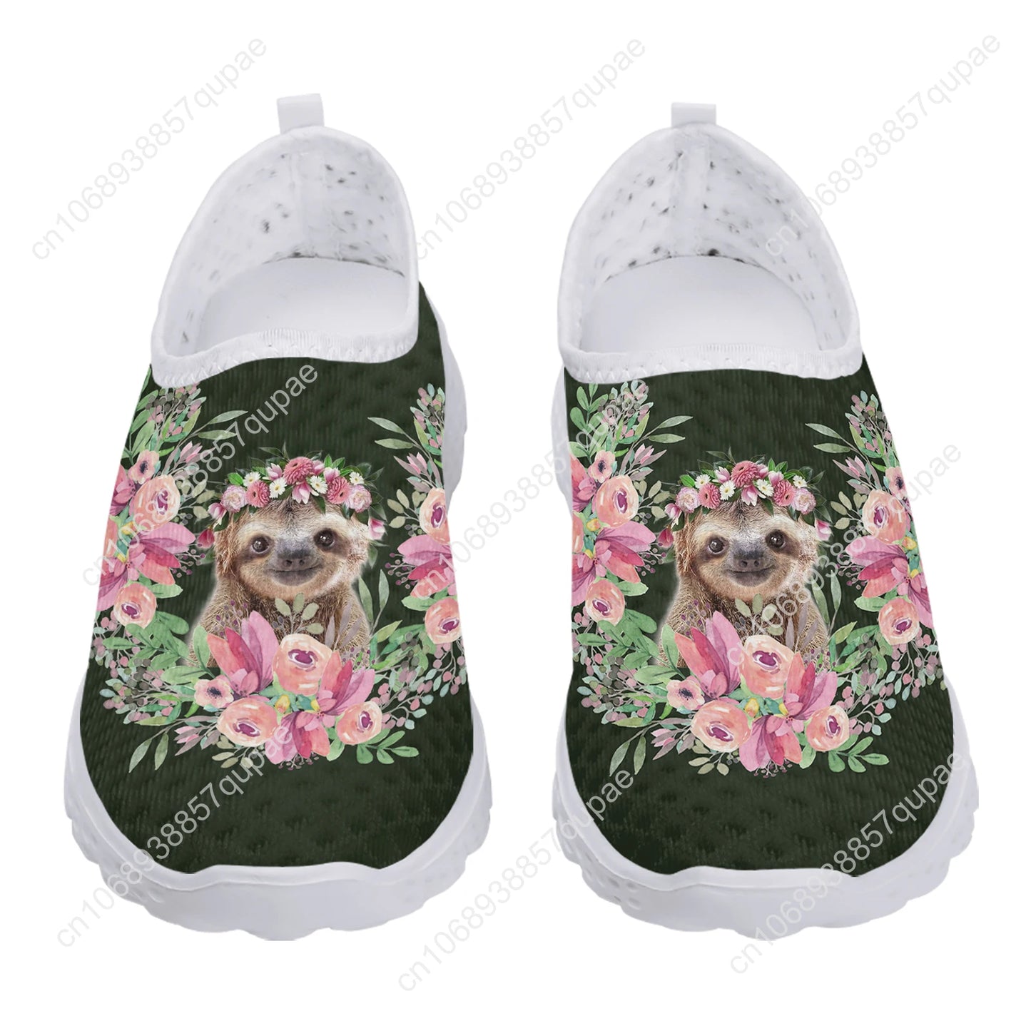 Sloth Hibiscus Sneakers