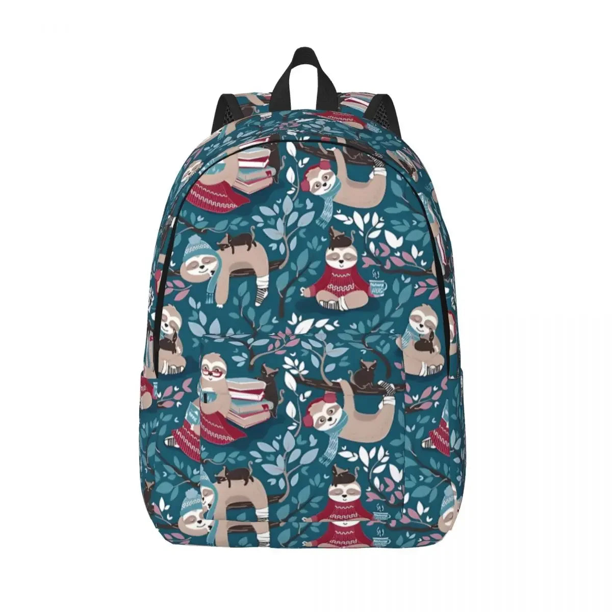 Turquoise And Red Sloth Backpack