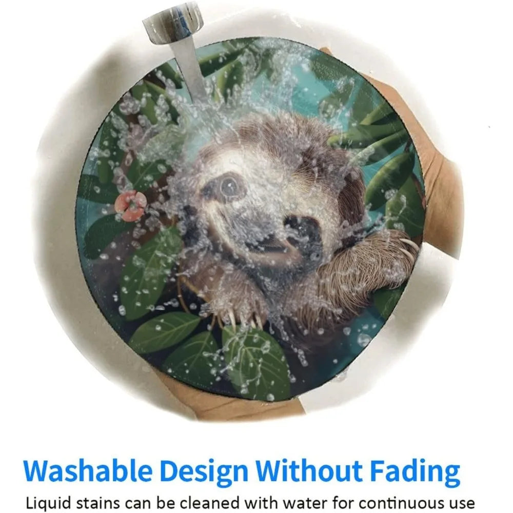 8 Inch Cute Sloth Mousepad