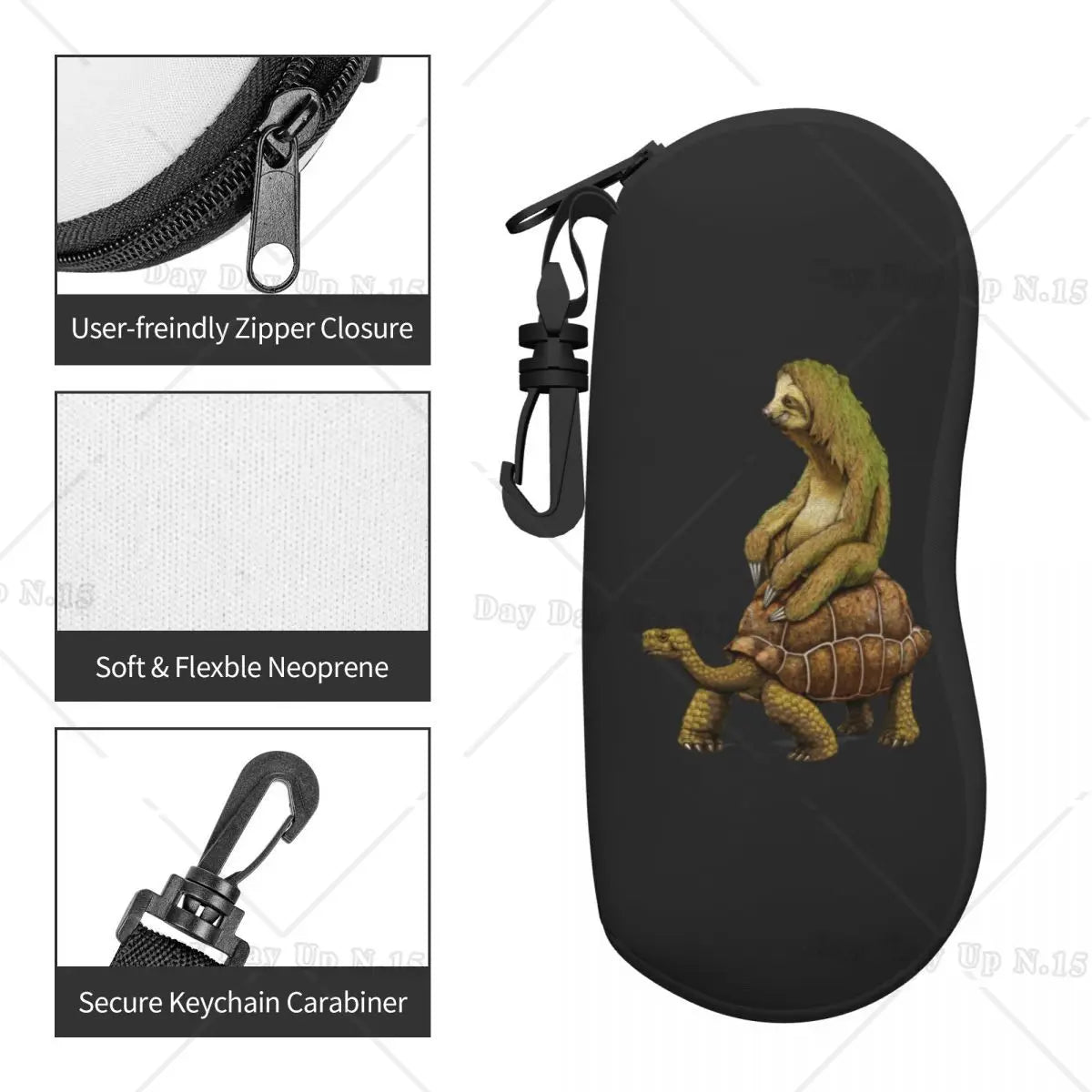 Speed Is Relative Sloth & Turtle Glasses Case