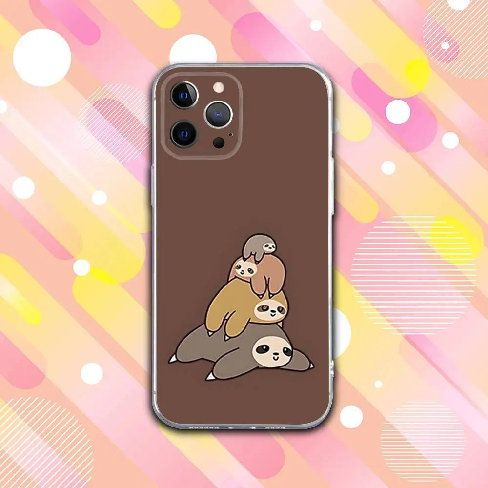 Pile Of Sloths iPhone Case