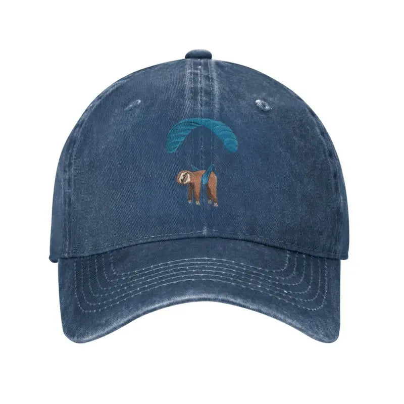 Paragliding Sloth Baseball Cap