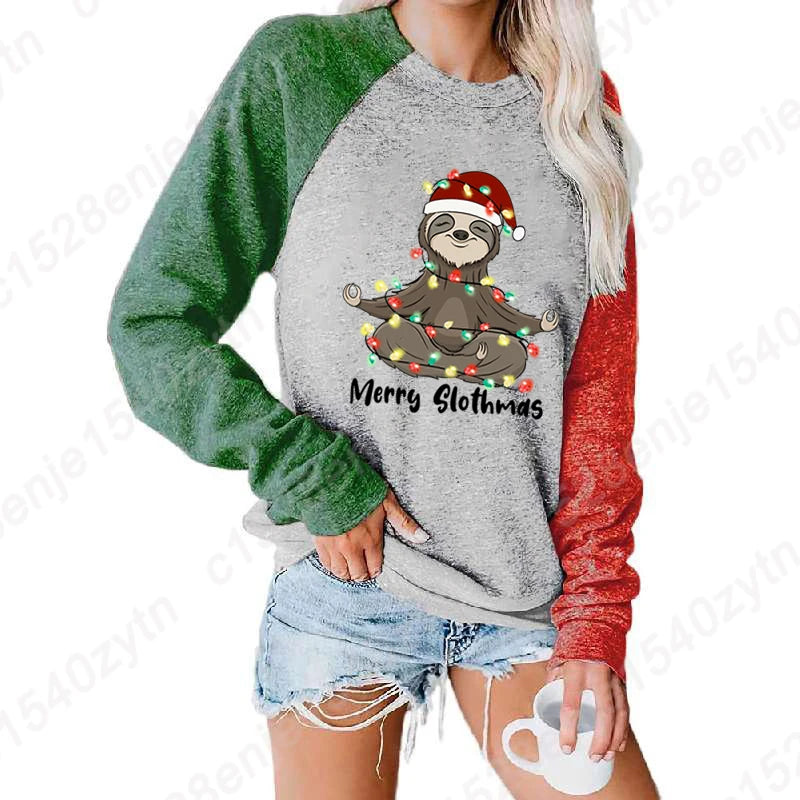 Merry Slothmas Long Sleeve T-Shirt