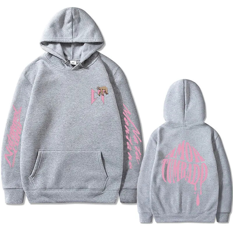 Singer Natanael Cano Amor Tumbado Sloth Print Hoodie