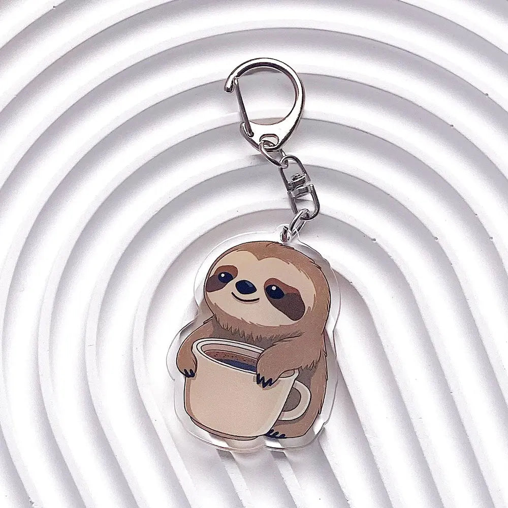Sloth Acrylic Keychains