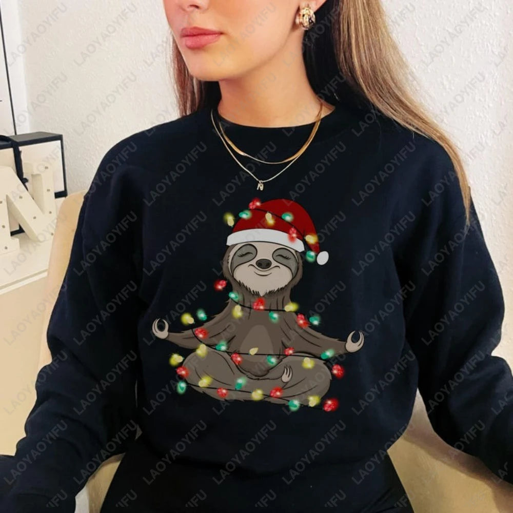 Cute Sloth Christmas Holiday Sweater