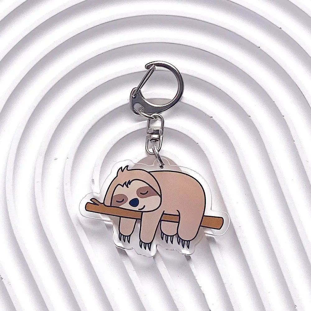 Sloth Acrylic Keychains