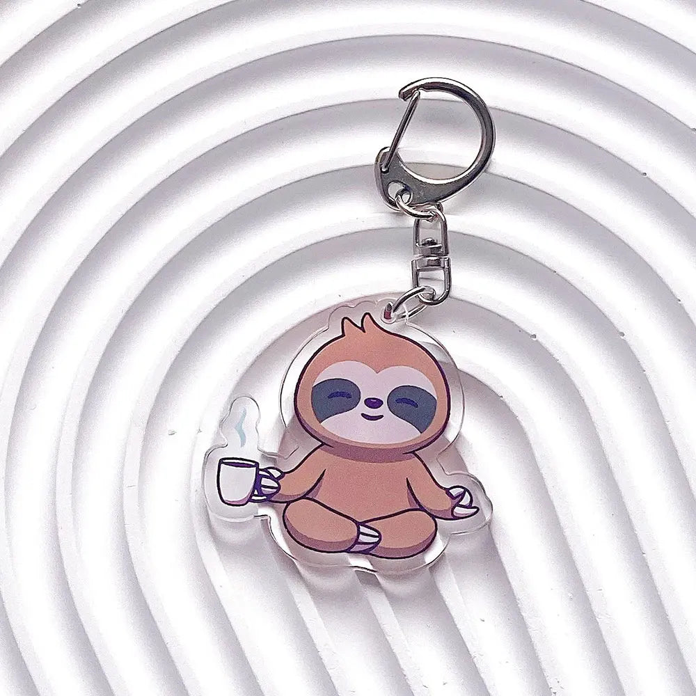 Sloth Acrylic Keychains