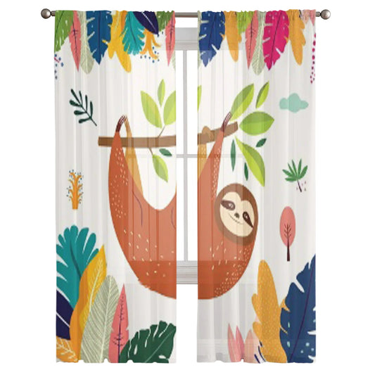 Festive Sloth Curtain