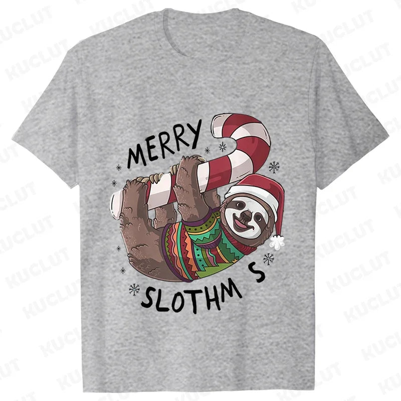 Sloth Festive T-Shirt
