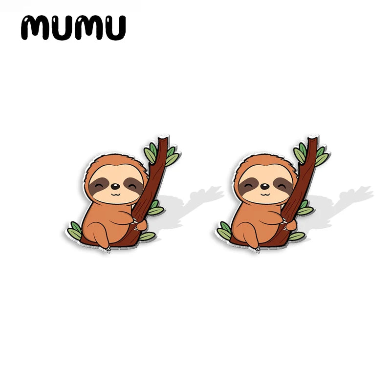 New Cute Sloth Stud Earrings