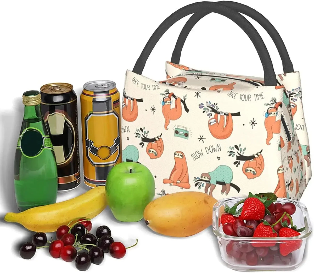 Slow Down Sloth Insulated Lunch Box