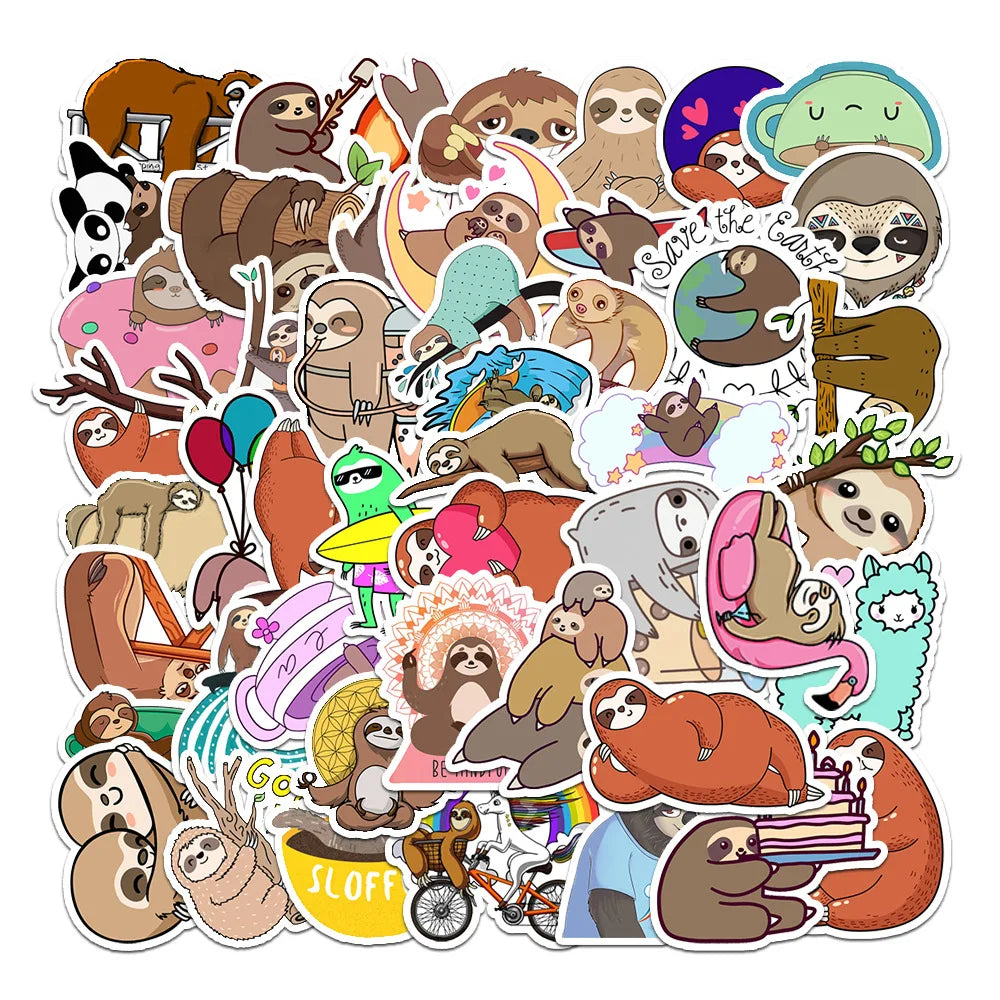 Sloth Daily Life Stickers
