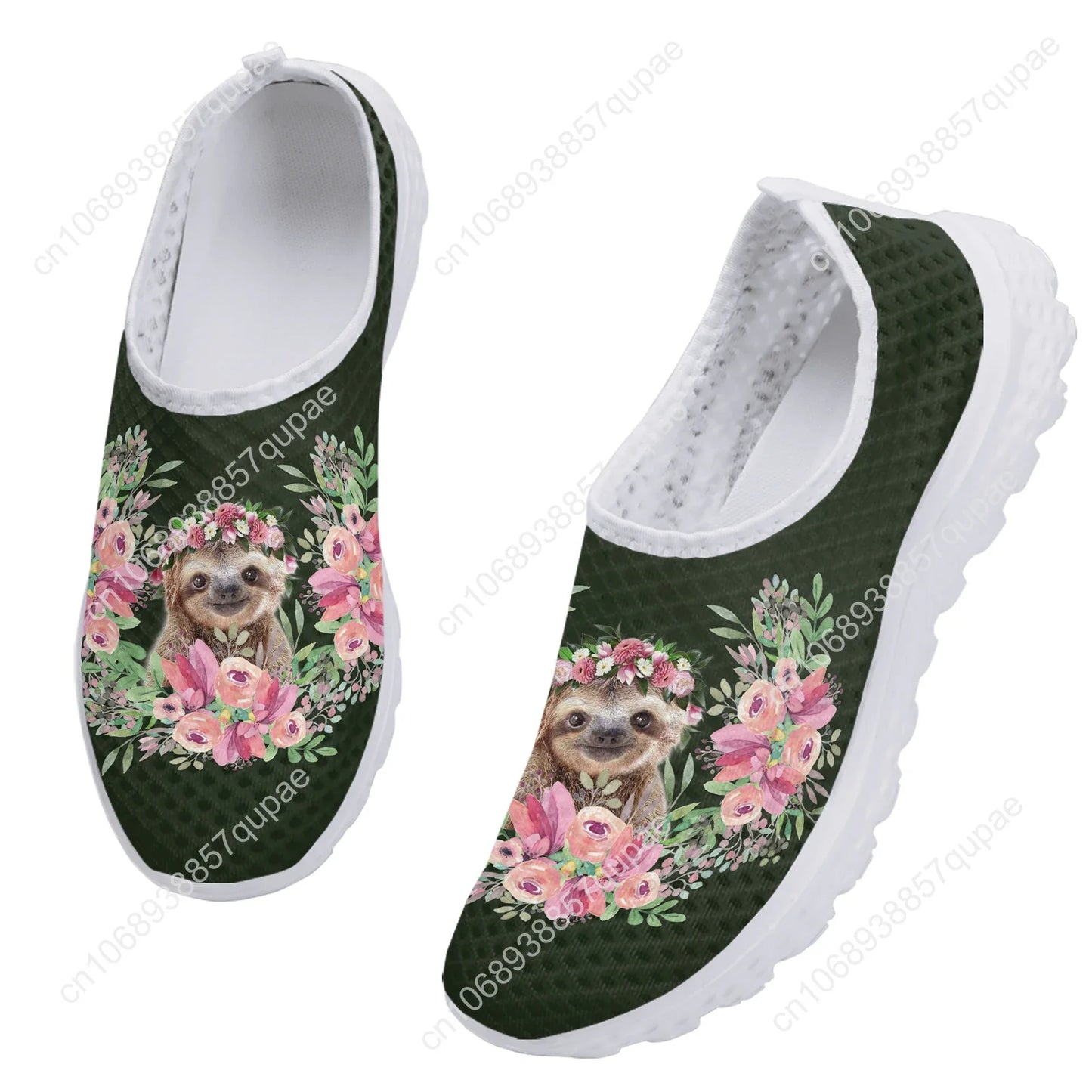 Sloth Hibiscus Sneakers