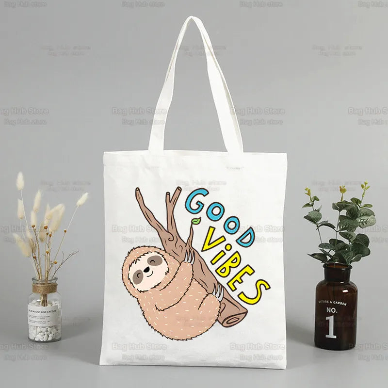 Good Vibes Canvas Tote Bag