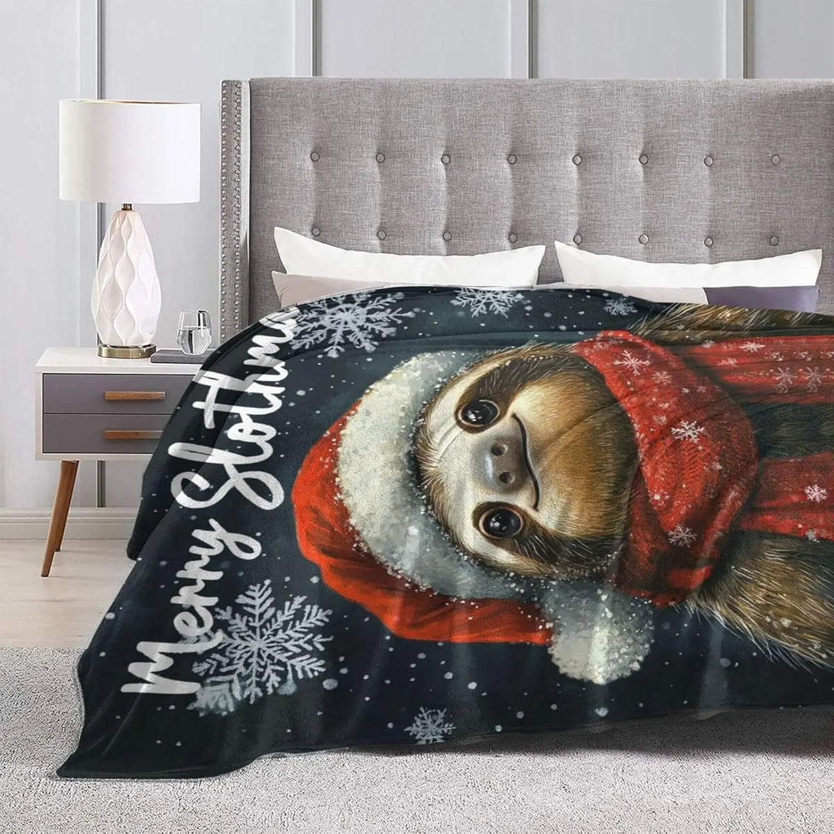 Merry Slothmas Blanket