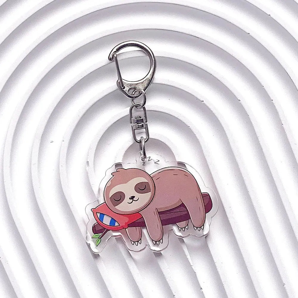 Sloth Acrylic Keychains