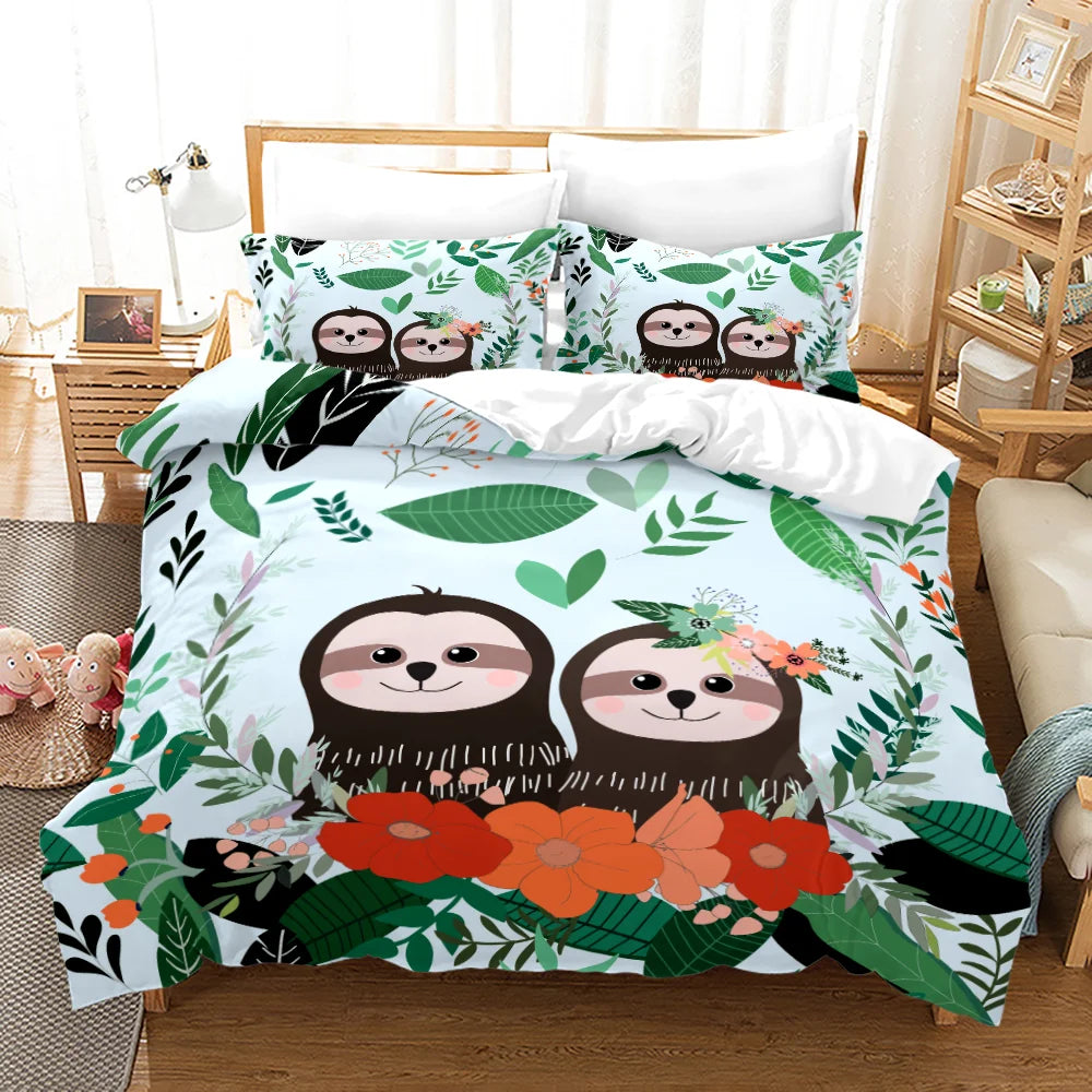 Sloth Duvet Cover Set