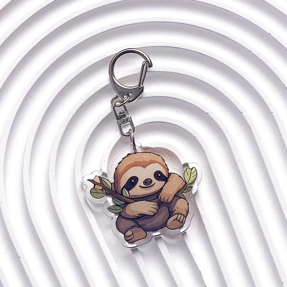 Sloth Acrylic Keychains