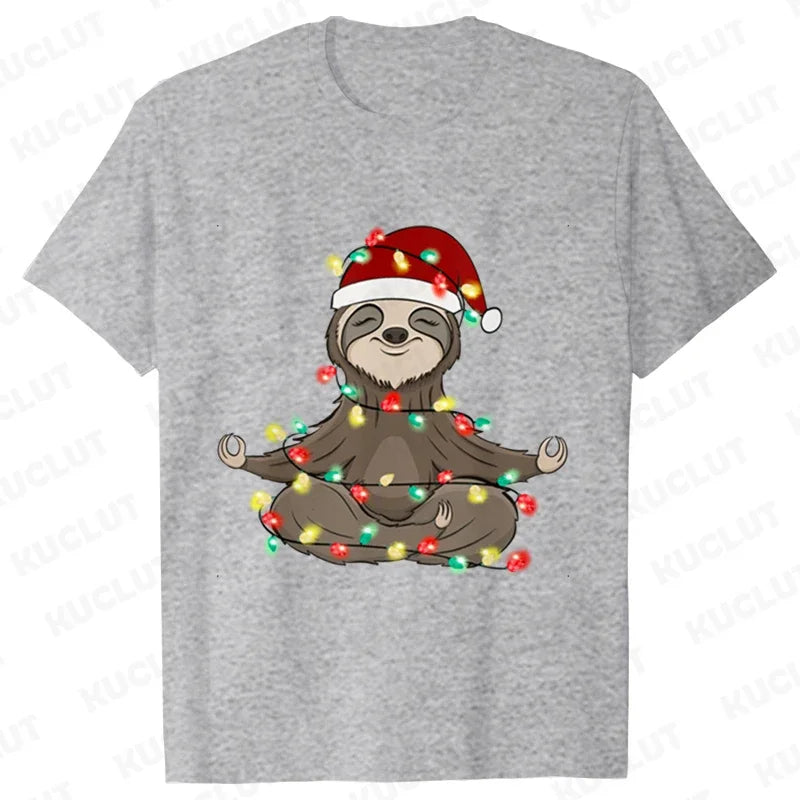 Sloth Festive T-Shirt
