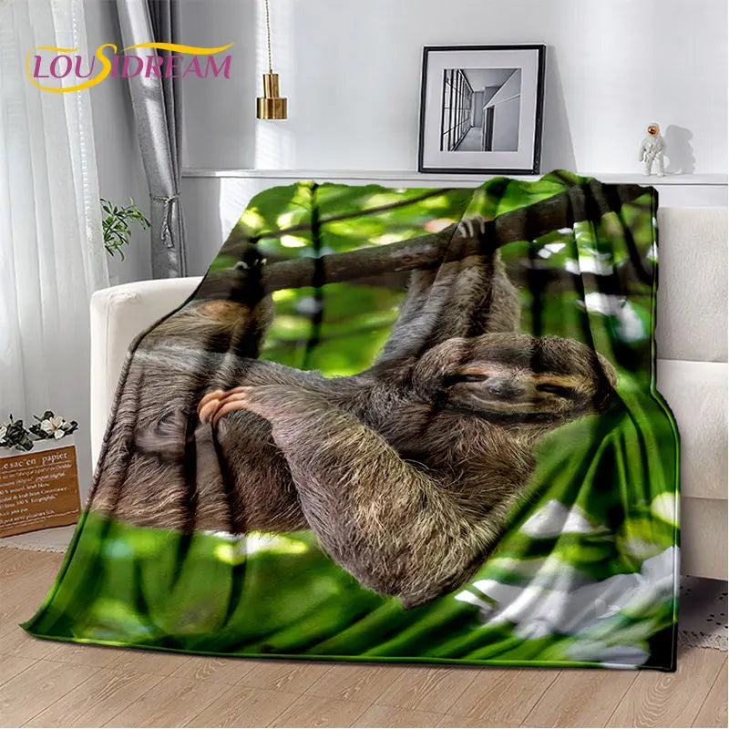 Jungle Sloth Hanging Blanket