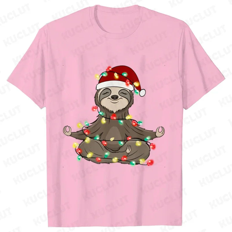 Sloth Festive T-Shirt