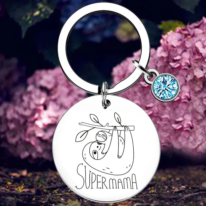Supermama Sloth Keyring