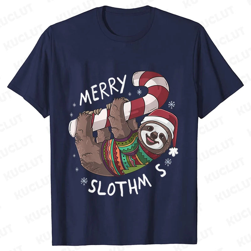Sloth Festive T-Shirt